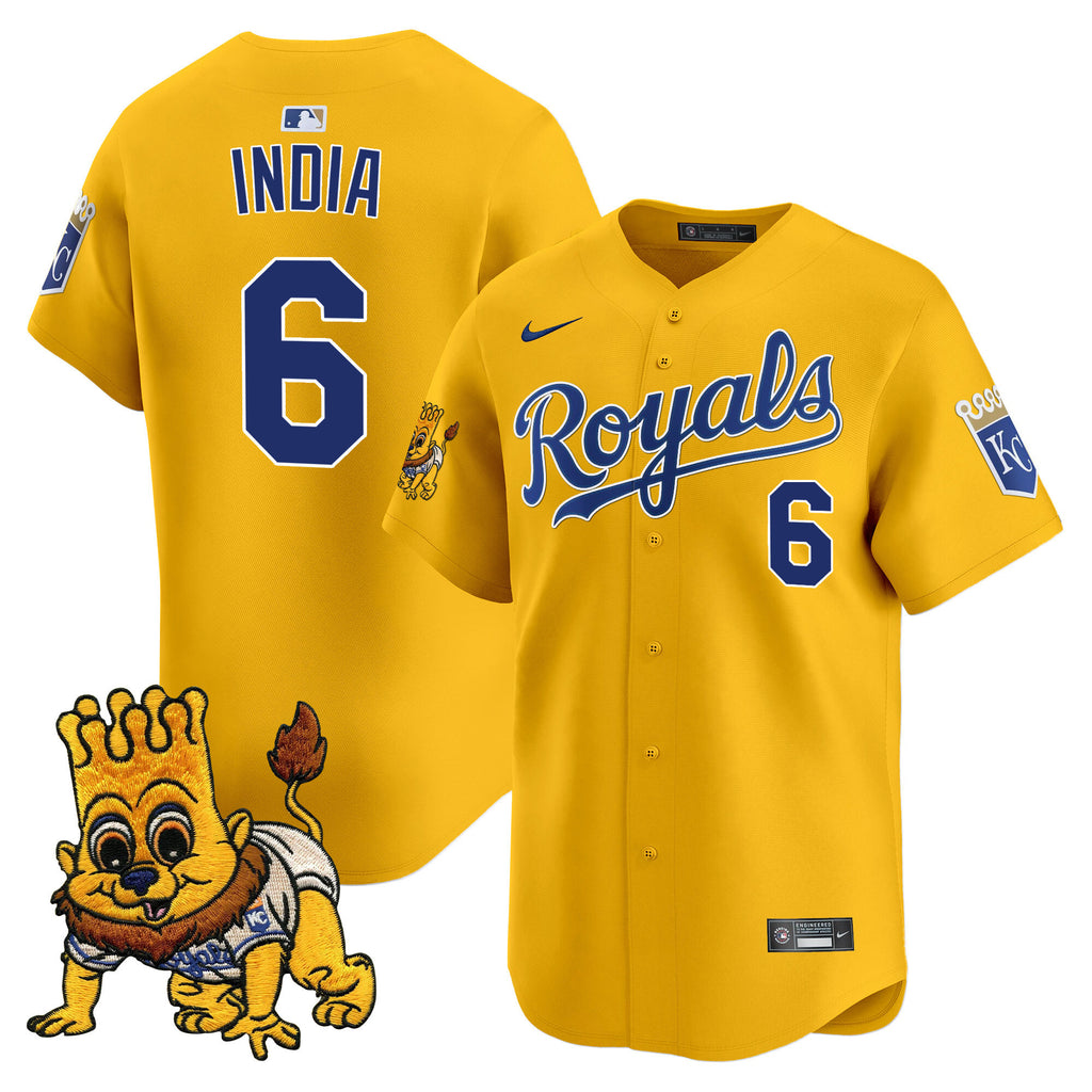 Men's Kansas City Royals Sluggerrr Patch Vapor Premier Limited Jersey - All Stitched
