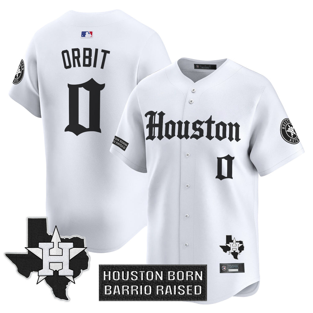 Men's Houston Astros 'Gothic Edition' Vapor Premier Limited Jersey V2 - All Stitched