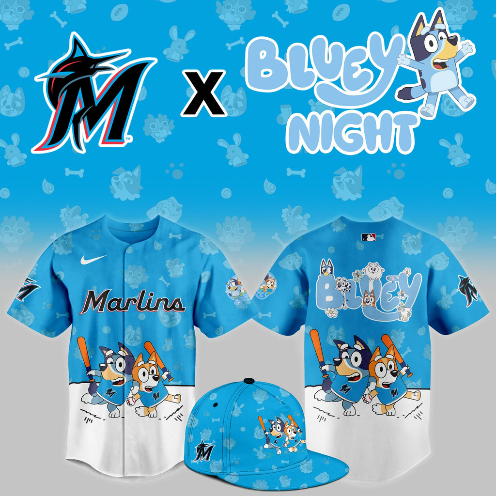 Miami Marlins 2025 Bluey Night Limited Jersey