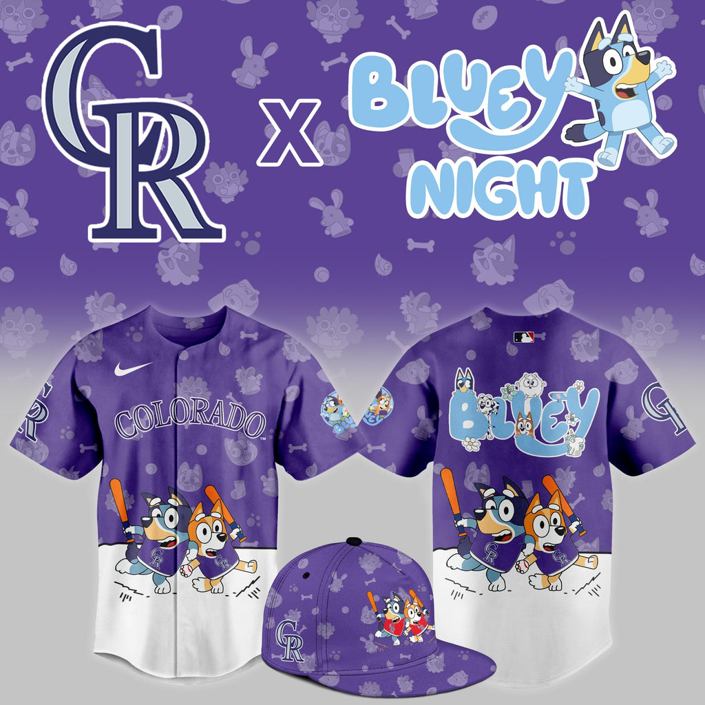 Colorado Rockies 2025 Bluey Night Limited Jersey