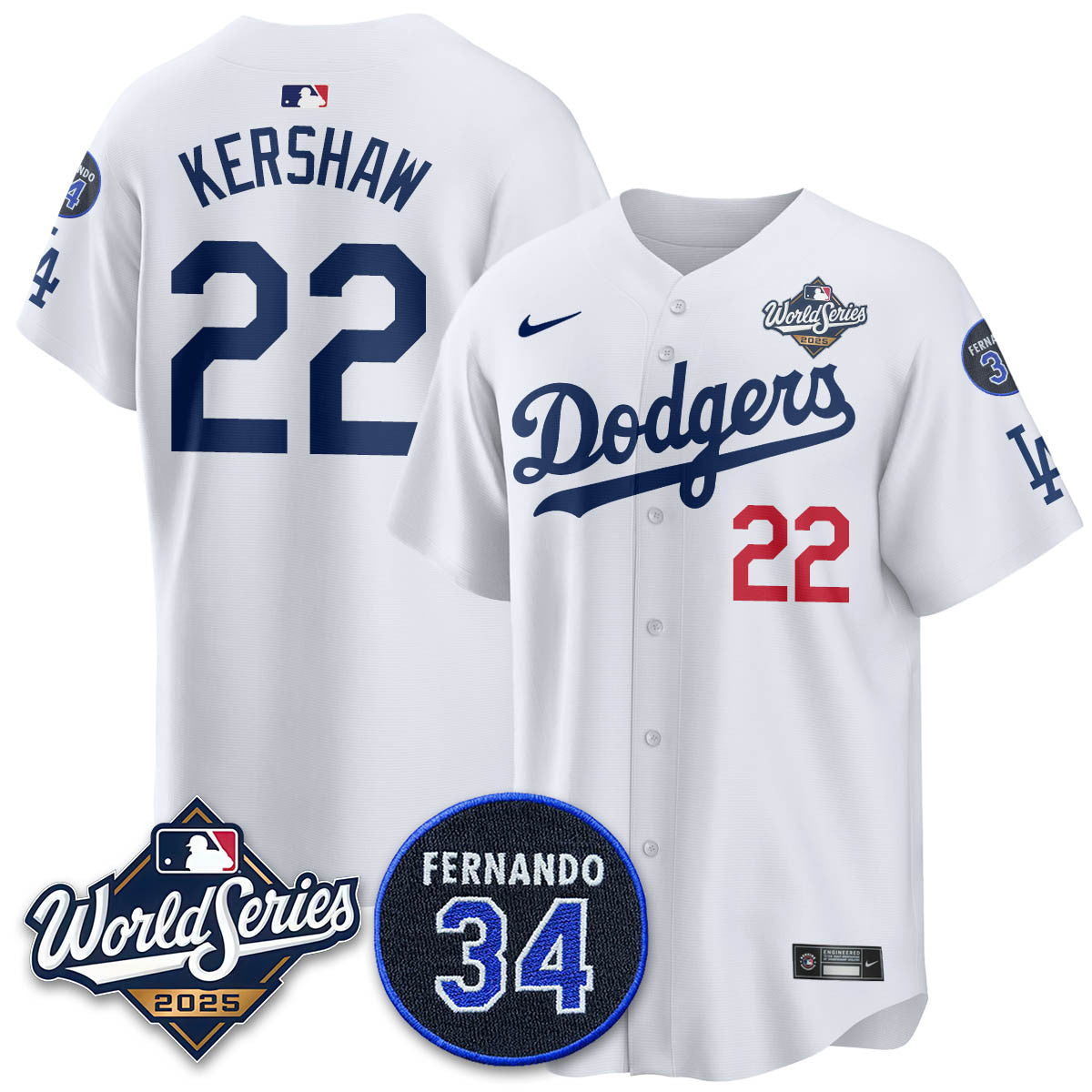 LAD 2025 World Series Champions Men Jersey N1 - All Stitched