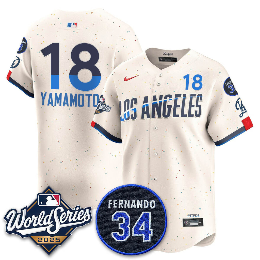 LAD 2025 World Series Champions Men Jersey N1 - All Stitched