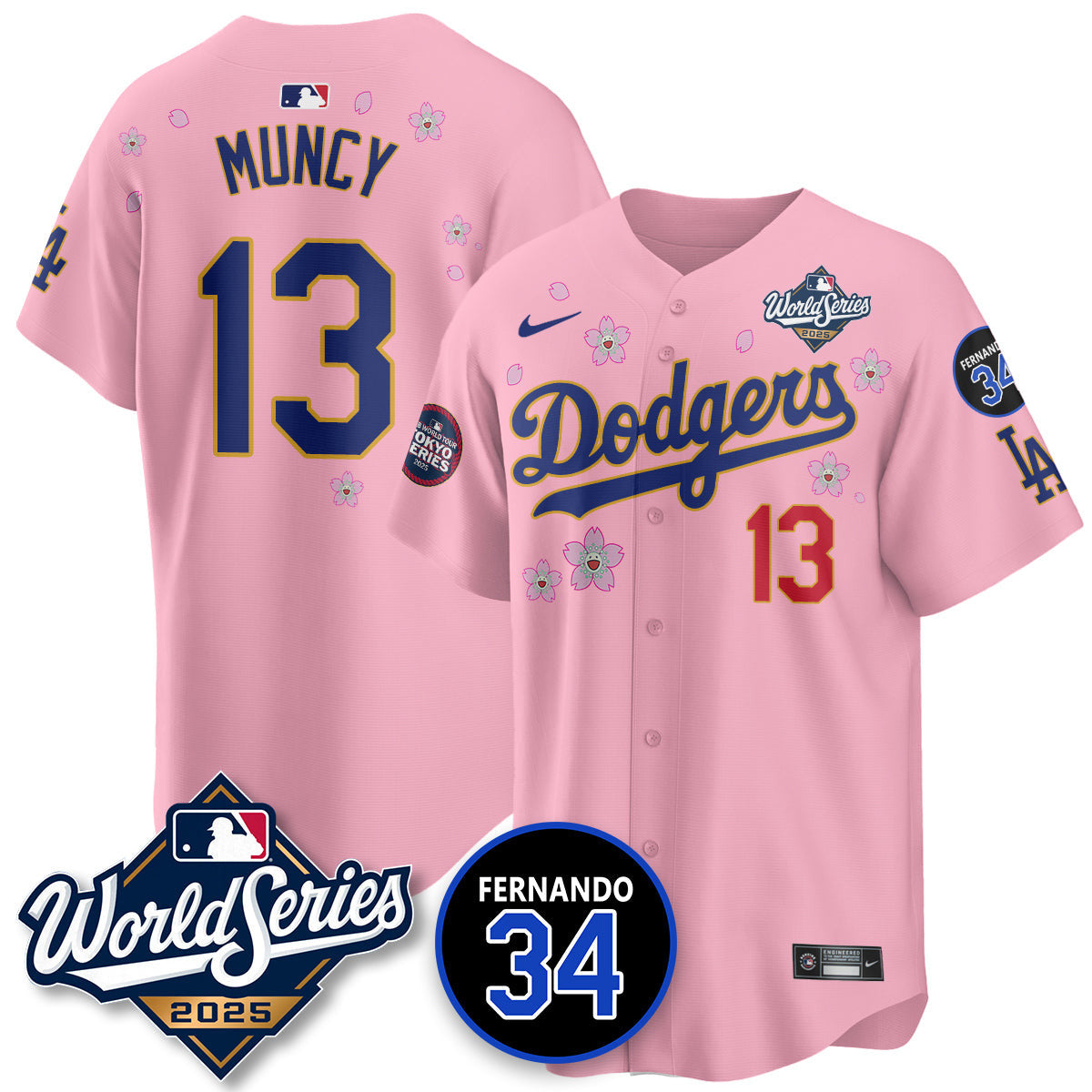 LAD Tokyo Series 2025 NL Champions Jersey - All Stitched