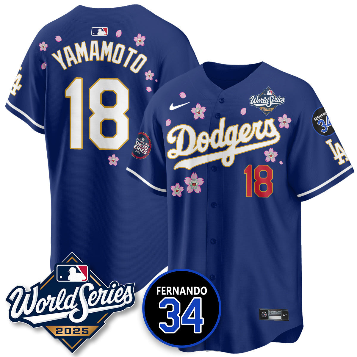 LAD Tokyo Series 2025 NL Champions Men Jersey - All Stitched