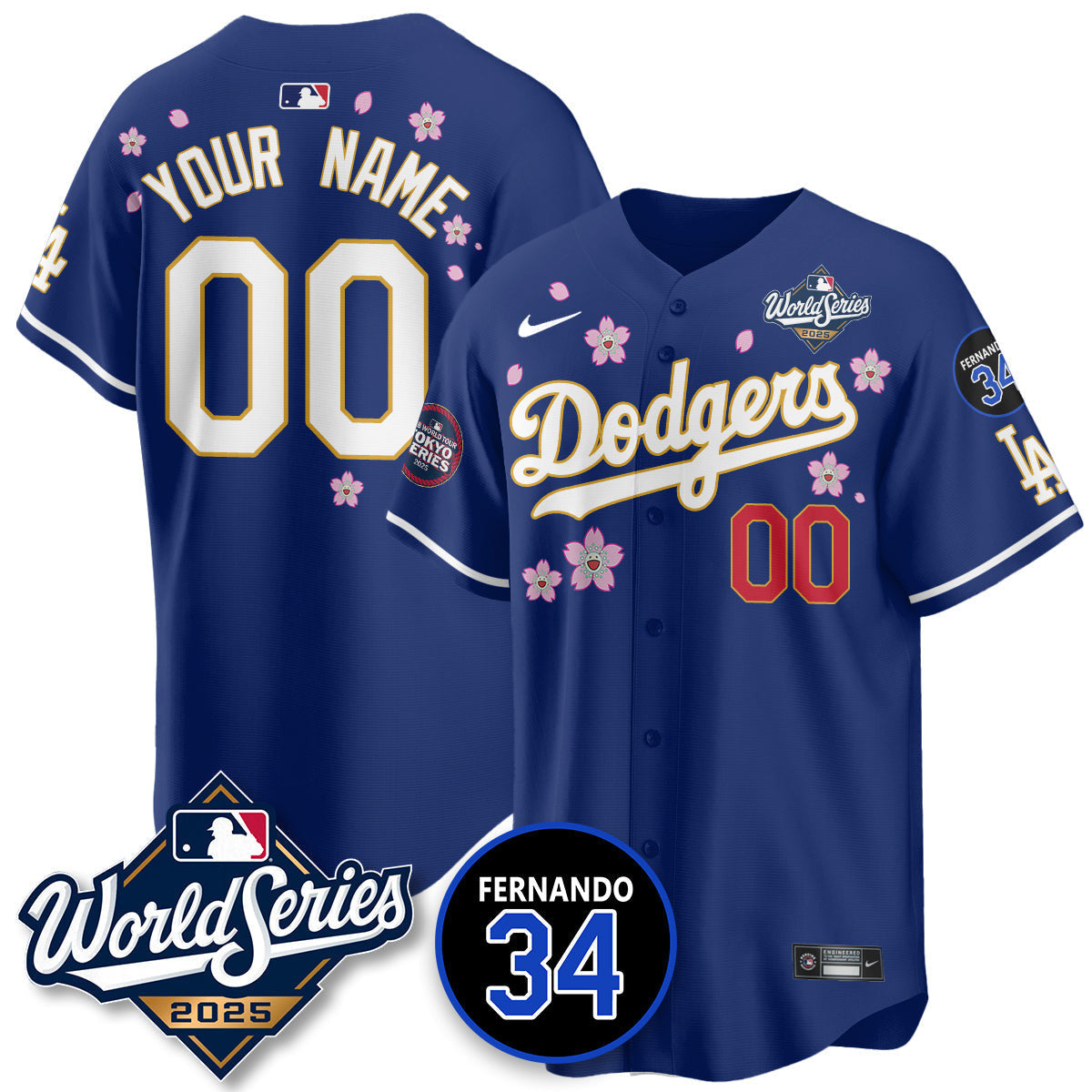 LAD Tokyo Series 2025 NL Champions Jersey - All Stitched