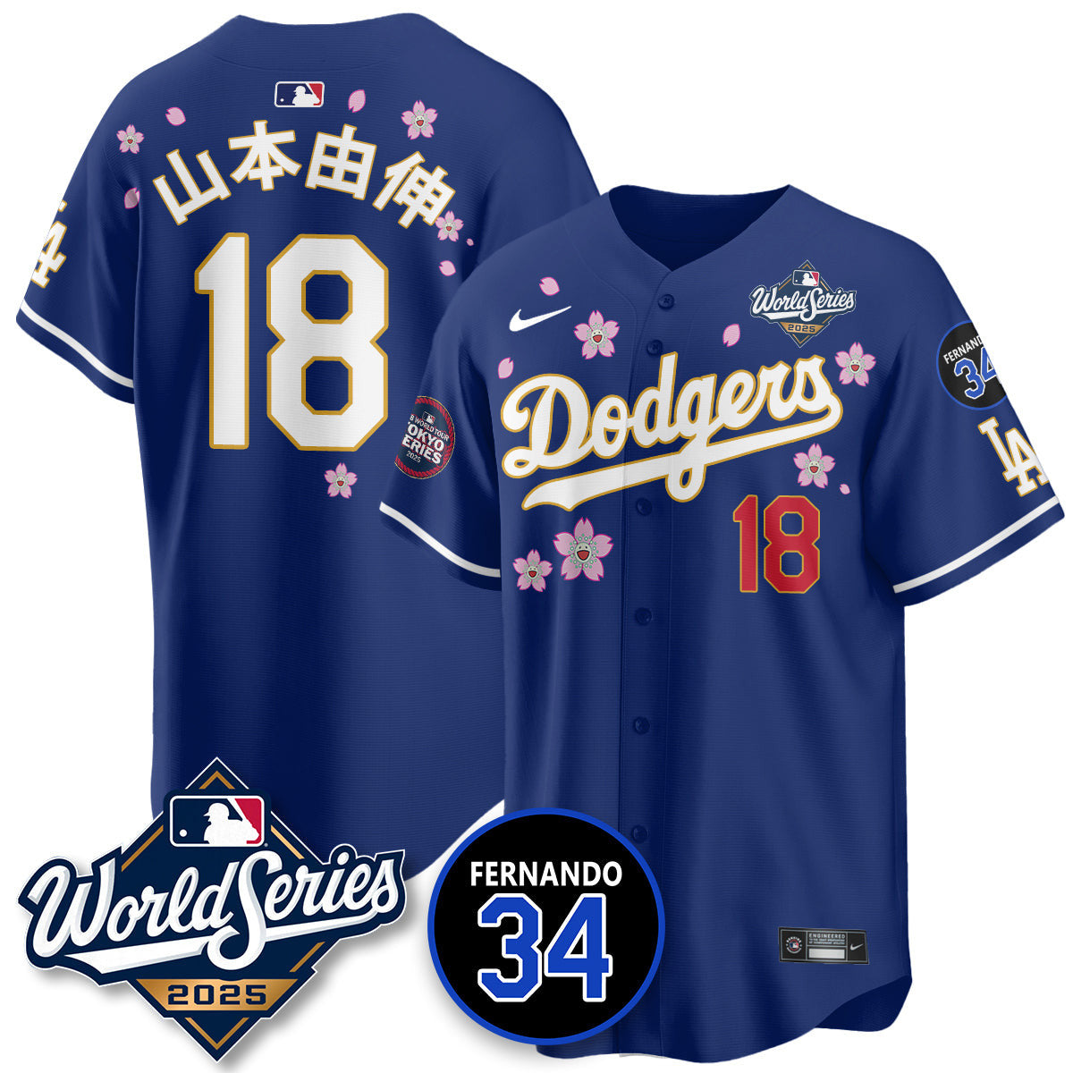 LAD Tokyo Series 2025 NL Champions Men Jersey - All Stitched