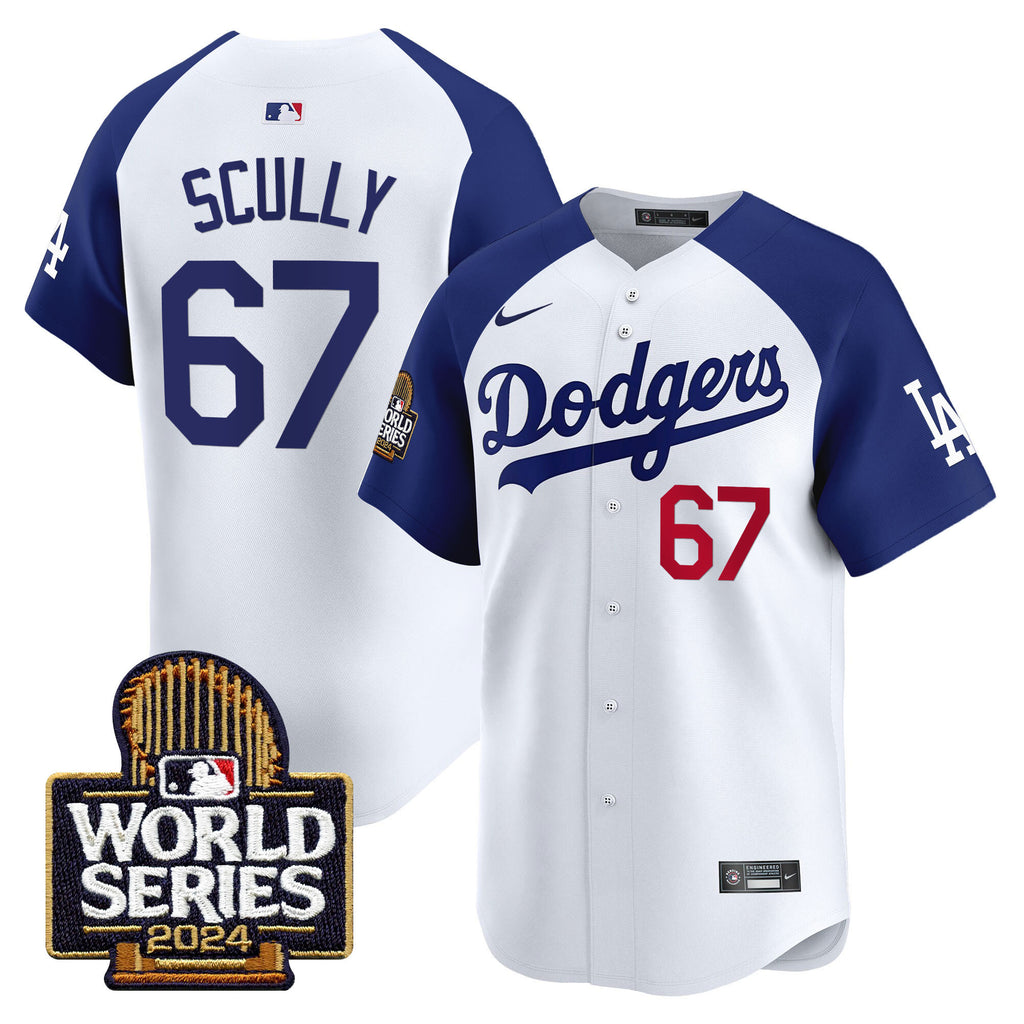 Men's Dodgers 2024 World Series Vapor Premier Limited Jersey - All Stitched