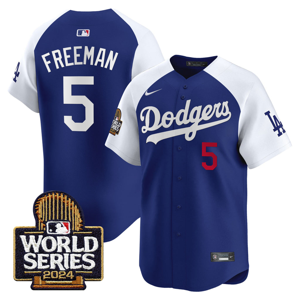 Men's Dodgers 2024 World Series Vapor Premier Limited Jersey - All Stitched