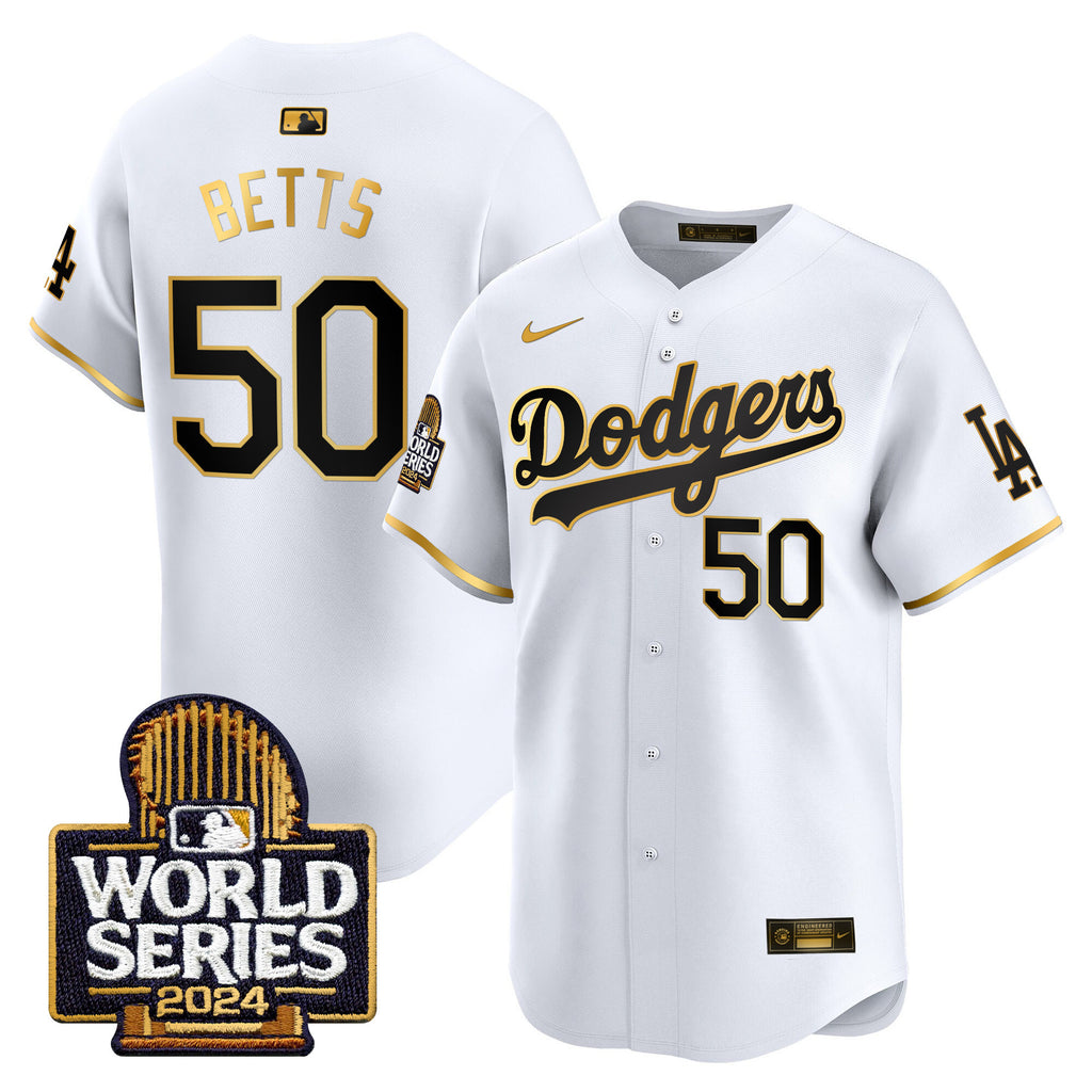 Men's Dodgers 2024 World Series Vapor Premier Limited Jersey - All Stitched