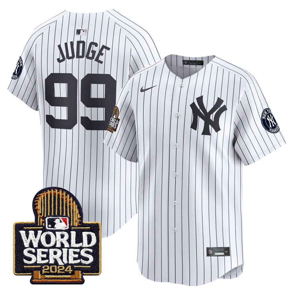 Men's Yankees 2024 World Series Vapor Premier Limited Jersey - All Stitched