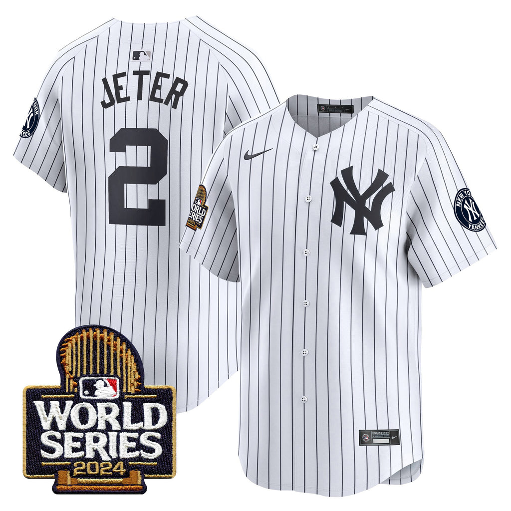 Men's Yankees 2024 World Series Vapor Premier Limited Jersey - All Stitched