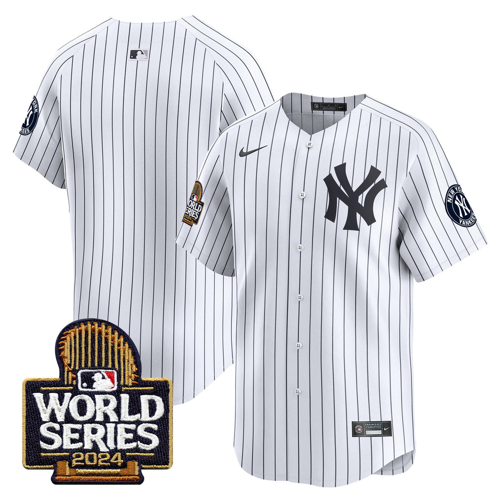 Men's Yankees 2024 World Series Vapor Premier Limited Jersey - All Stitched