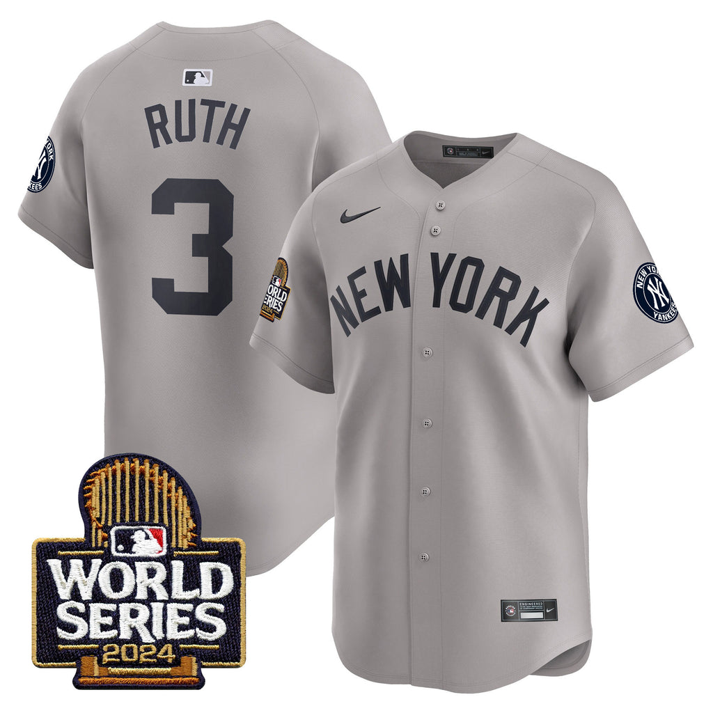 Men's Yankees 2024 World Series Vapor Premier Limited Jersey - All Stitched