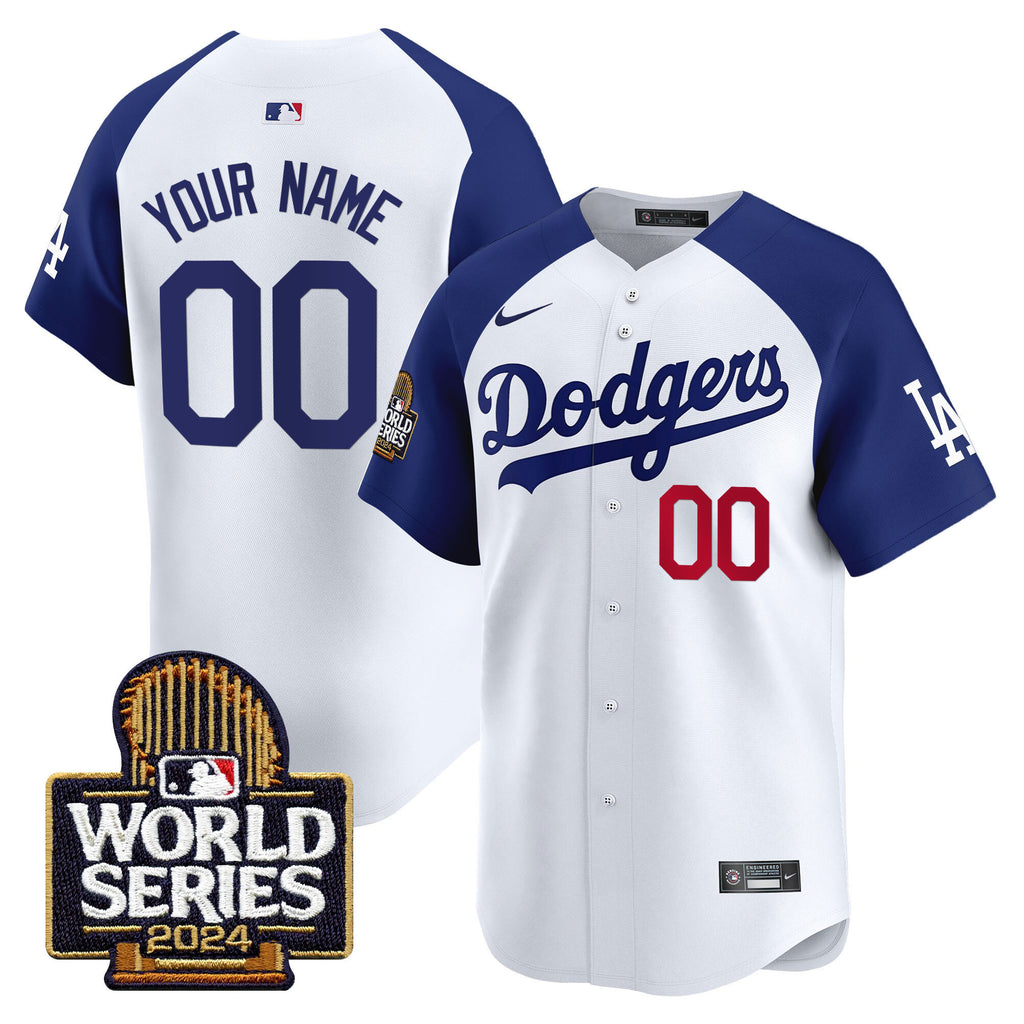 Dodgers 2024 World Series Vapor Premier Limited Custom Jersey - All Stitched