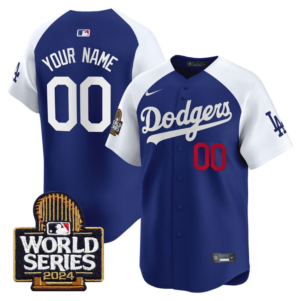 Dodgers 2024 World Series Vapor Premier Limited Custom Jersey - All Stitched