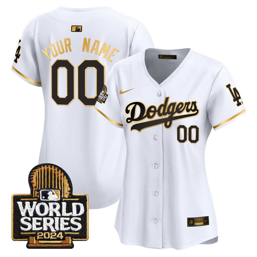 Dodgers 2024 World Series Vapor Premier Limited Custom Jersey - All Stitched