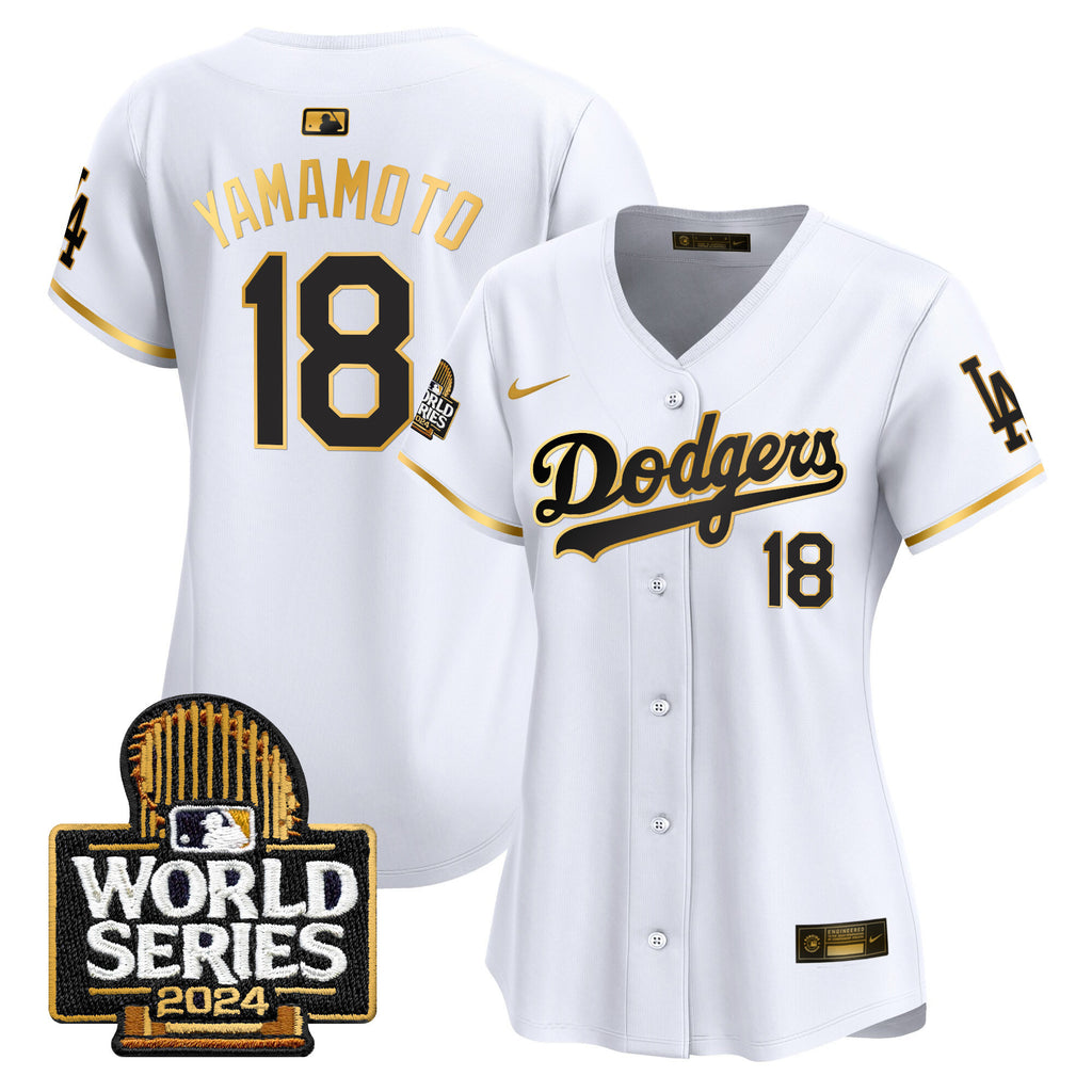 Women's Dodgers 2024 World Series Vapor Premier Limited Jersey - All Stitched