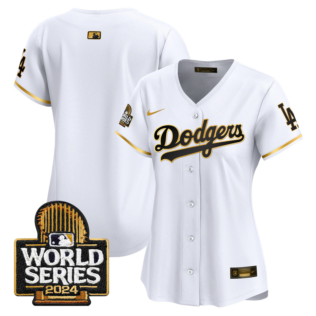 Women's Dodgers 2024 World Series Vapor Premier Limited Jersey - All Stitched