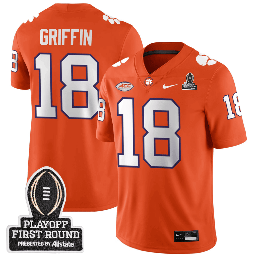 Men's Clemson Tigers 24/25 Jersey - CFP First Round Patch